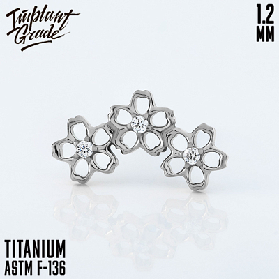 Накрутка Hollow 3 Flowers 1.2 мм